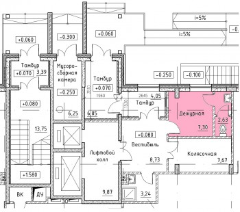 Как обещал планировка, &quot;консьержная&quot;