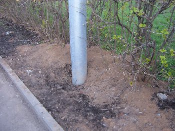 фонарный столб на сквере