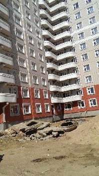 южная сторона между секциями