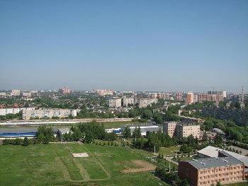 Вид на Подольск с 19-го этажа