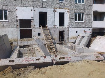 фундамент подъезда дом 3