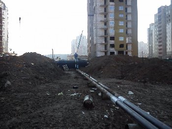 Какие-то трубы, надеюсь что временные