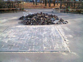 демонтаж клумбы