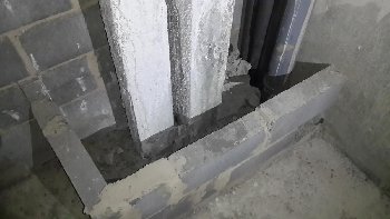 Короб в санузле.