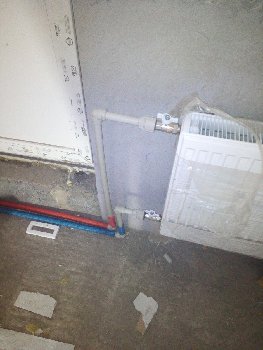Начали монтаж отопления
