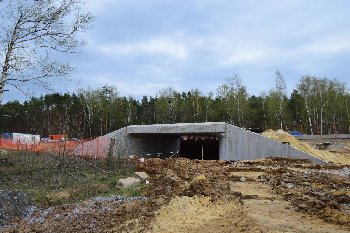 01.05.2015. Сняли опалубку и леса с одной части готового тоннеля.