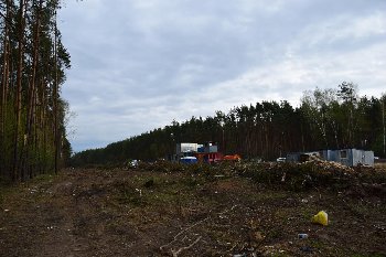01.05.2015. Расчистили участок леса от готовой части тоннеля в сторону симферопольки.