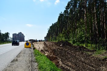 26.07.2015 съезд на Сосновую ул. и к тоннелю.