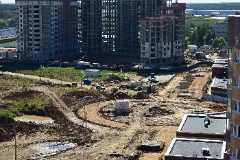 21.08.2015.Будущий центр пешеходного Бородинского бульвара.