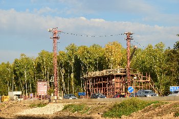 21.09.2015. Опоры эстакады с Объездного шоссе.