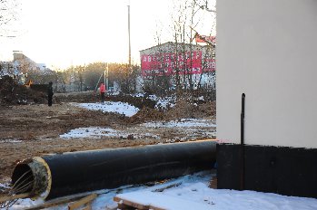 Закапывают трубы