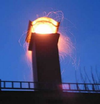 горение сажи в трубе