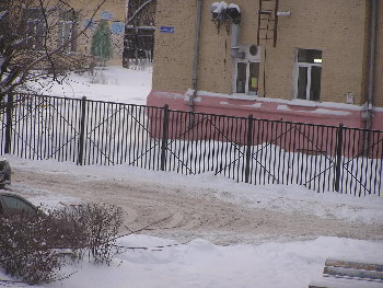 Дорога к пятой школе Климовска сегодня