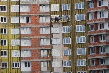 20.02.2016. Монтаж керамогранита,секция №4 и №3.