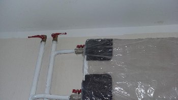 до 9 этажа отопление)дальше решили не делать)