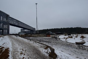 Выезд с Климовской улицы.