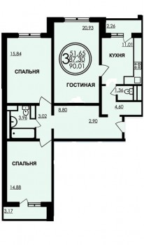 план кв. 2-я секция
