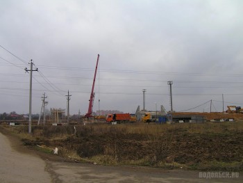 Сергеевка 23.11.13.<br />Вторая опора у дороги